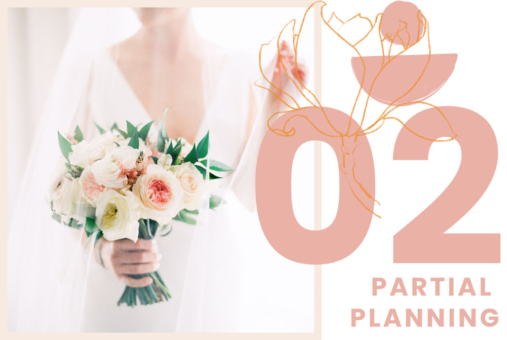 Partial Planning - Partial Planning packages are customized to meet each client’s unique planning needs.Popular areas of of extra support are Design, Catering & Rentals, and General Support Consultation Meetings. Let’s chat about your needs!READ MORE